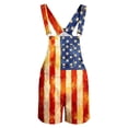 thumbnail image 5 of American Flag Overalls Men 4th of July Overall Shorts 250 Anniversary USA Bibs Red White and Blue Outfits Patriotic, 5 of 6