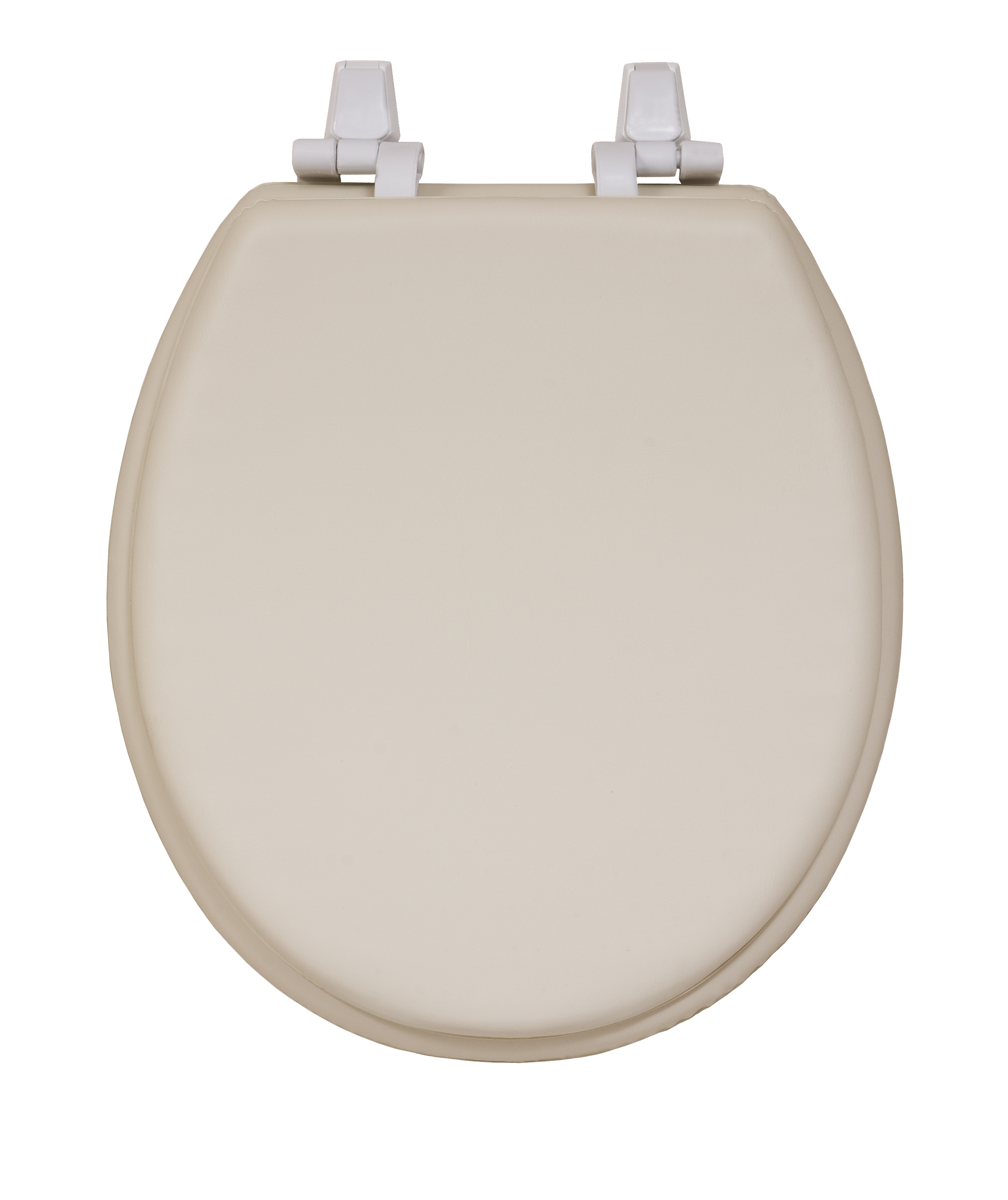 Centoco HPS20106 Soft Round Toilet Seat, Padded Vinyl Plastic, Bone