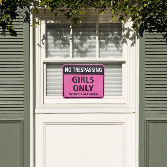 Luxshiny Señal Autoadhesiva Rosa Con Encantador Para Puerta Para Dormitorio Femenino