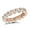 Rose, variant on Unisex Thin 18K Designer Natural Diamonds Eternity Ring (Rose Gold Size 6.5)