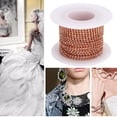 thumbnail image 4 of Golden Glass Rhinestones, Rhinestone Chain, Clothing Decoration,  Party For Wall Decoration Mobile Phone Shell Home, 4 of 8
