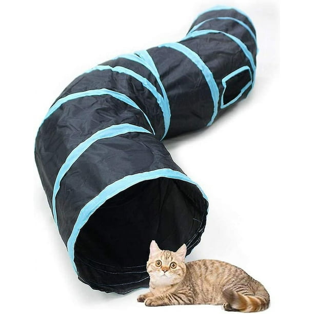 Túnel para gatos, túnel plegable de 2, 3, 4 y 5 carriles, laberinto interactivo para animales pequeños, conejos y gatitos.