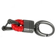 thumbnail image 4 of Universal Car Key Holder Zinc Alloy Vehicle Start car key Key Ring Buckle Keychain Automotive Accessory, Red Leather, 4 of 6