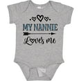 thumbnail image 3 of Inktastic My Nannie Loves Me Granddaughter Boys or Girls Baby Bodysuit, 3 of 5