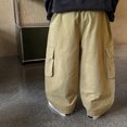 thumbnail image 5 of JAJAHO Kids Boys Baggy Cargo Pants Elastic Waist Casual Wide Leg Joggers With Multi Pockets 12M-12Y, 5 of 5