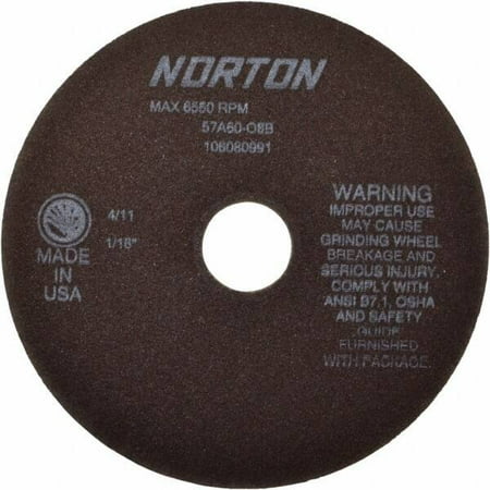 

Norton 7 x 1/16 1-1/4 Hole 60 Grit Aluminum Oxide Cutoff Wheel