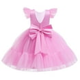 thumbnail image 3 of Flower Girls Princess Dress Pearl Wedding Birthday Fancy Costume Party Dress, 3 of 6