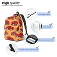 thumbnail image 6 of Geaub red cars durable canvas backpack: stylish, lightweight, and spacious with adjustable straps, 6 of 7