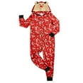 thumbnail image 7 of Viworld Matching Family Pajamas Sets Christmas PJ's One Piece Deer Printed Hoodie Pajamas, 7 of 7