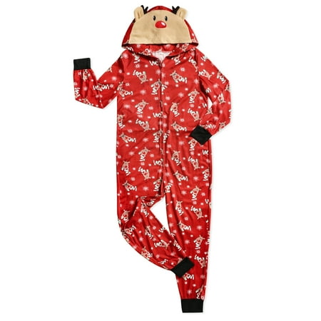 

Viworld Family Matching Christmas Hoodie Jumpsuit Pajamas Sleepwear Deer Long Sleeve Sweatshirt Bodysuit Homewear Outfits