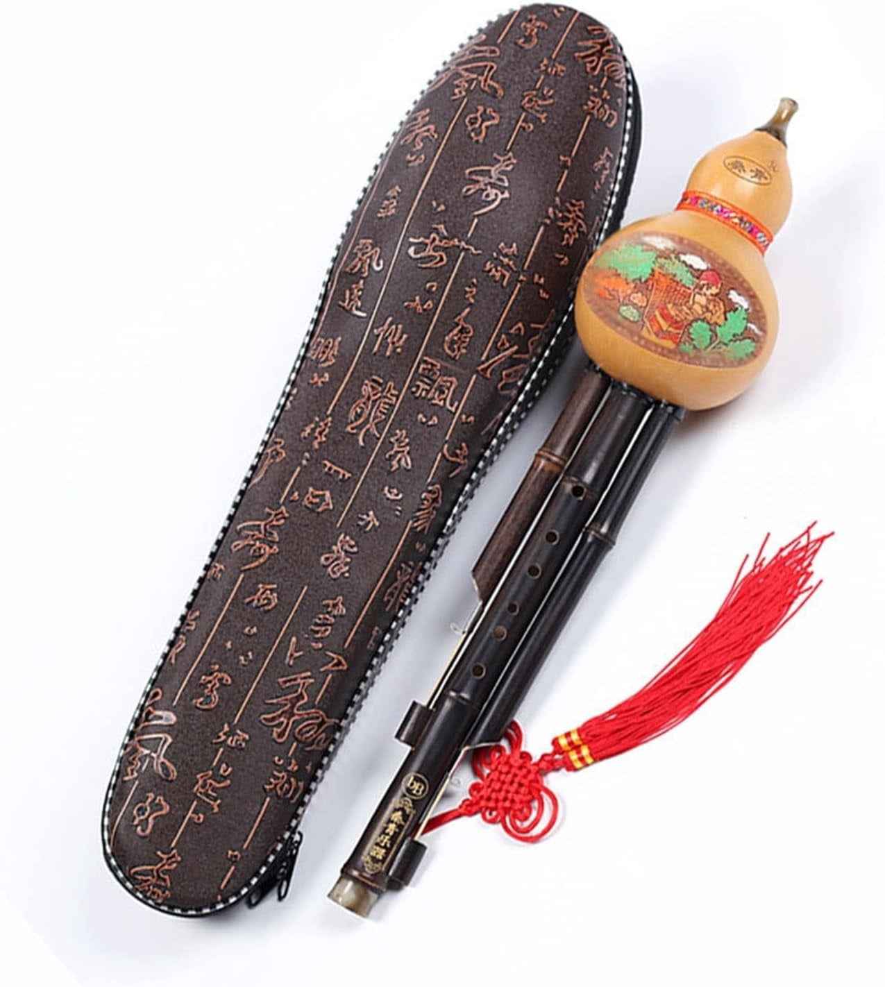 B/C/Dkey Classic Chinese Handmade Hulusi Gourd Cucurbit Flute Ethnic Musical Instrument Perfect For Beginner And Music Lovers[Energy Class A]