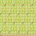 thumbnail image 2 of Fruits Fabric by the Yard Upholstery, Pears on a Background of Mini Stars, Decorative Fabric for DIY and Home Accents, Yellow Green Pale Yellow by Ambesonne, 2 of 5