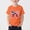 Orange, variant on Amidoa Girls Short Sleeve 4th of July Cute Graphic T-Shirts Summer Tops Casual Kids Soft Crewneck Tees Coffee Size 4T