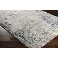 thumbnail image 3 of Mark&Day Area Rugs, 5x7 Davos Modern Abstract Marble Shag Denim Area Rug, Blue Grey Marble Swirl Carpet for Living Room, Bedroom or Kitchen (5'3" x 7'3"), 3 of 4