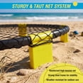 thumbnail image 5 of S-HOME Portable Outdoor Roundnet Game Set with 2 Balls and Carry Bag for Beach Backyard Lawn Park Camping Fun, Yellow, 5 of 8