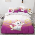 thumbnail image 3 of Disney-juego de ropa de cama de dibujos animados para niños y niñas, edredón de dibujos animados de Marie Cat, tamaño Queen y King, Kawaii, funda de almohada, regalo, 3 of 5