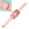 thumbnail image 2 of Creative Lightable Watch Fan Cute Usb Rechargeable Watch Fans 3 Adjustable Speed Portable Wristband Fan With In Colorful Led Light Fans For Travel, 2 of 9