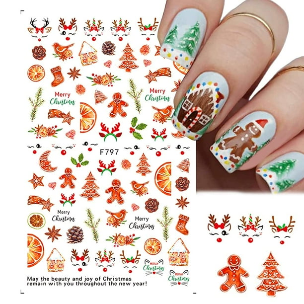 Nail decals christmas stickers deals