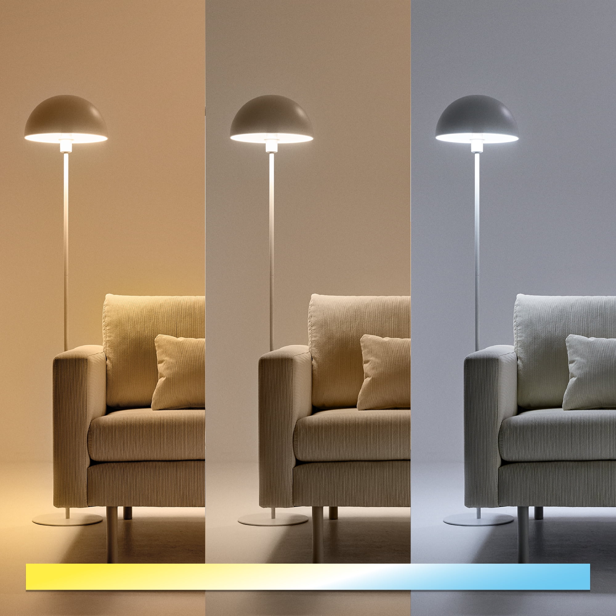 WiZ Connected LED 100-Watt A21 General Purpose Light Bulb, Frosted, Tunable White, Dimmable, E26 Medium Base (6-Pack)