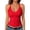 241#Red, variant on Women's Workout Tank Top V-Neck Racerback Ribbed Cami for Gym, Yoga, Running Beige XL