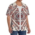 thumbnail image 2 of Vsdgher Fashion Tatreez2 Men's Cuban Shirt, Hawaiian Shirts, Business Casual Button Down Shirts, Short Sleeve Shirt-3X-Large, 2 of 5