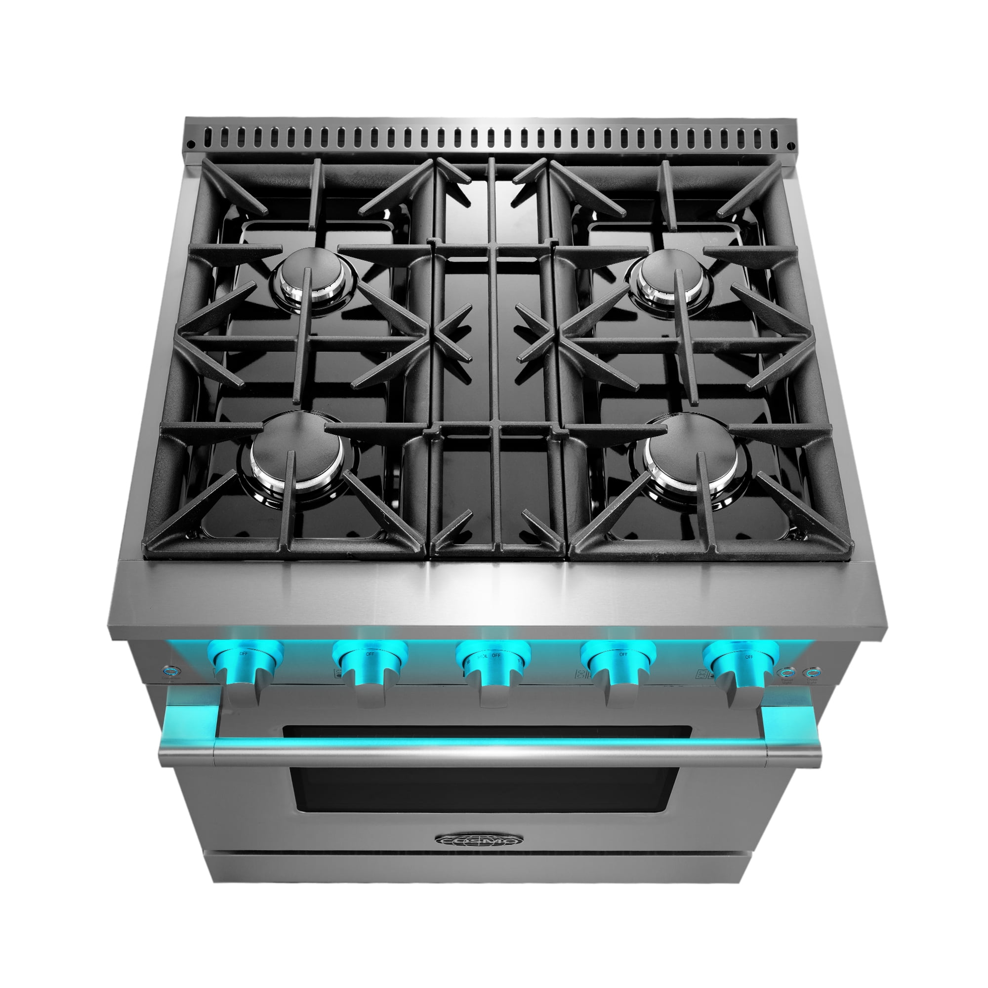 30 in. Vista Collection 3.5 cu. ft. 4 Burners Gas Range in Stainless Steel