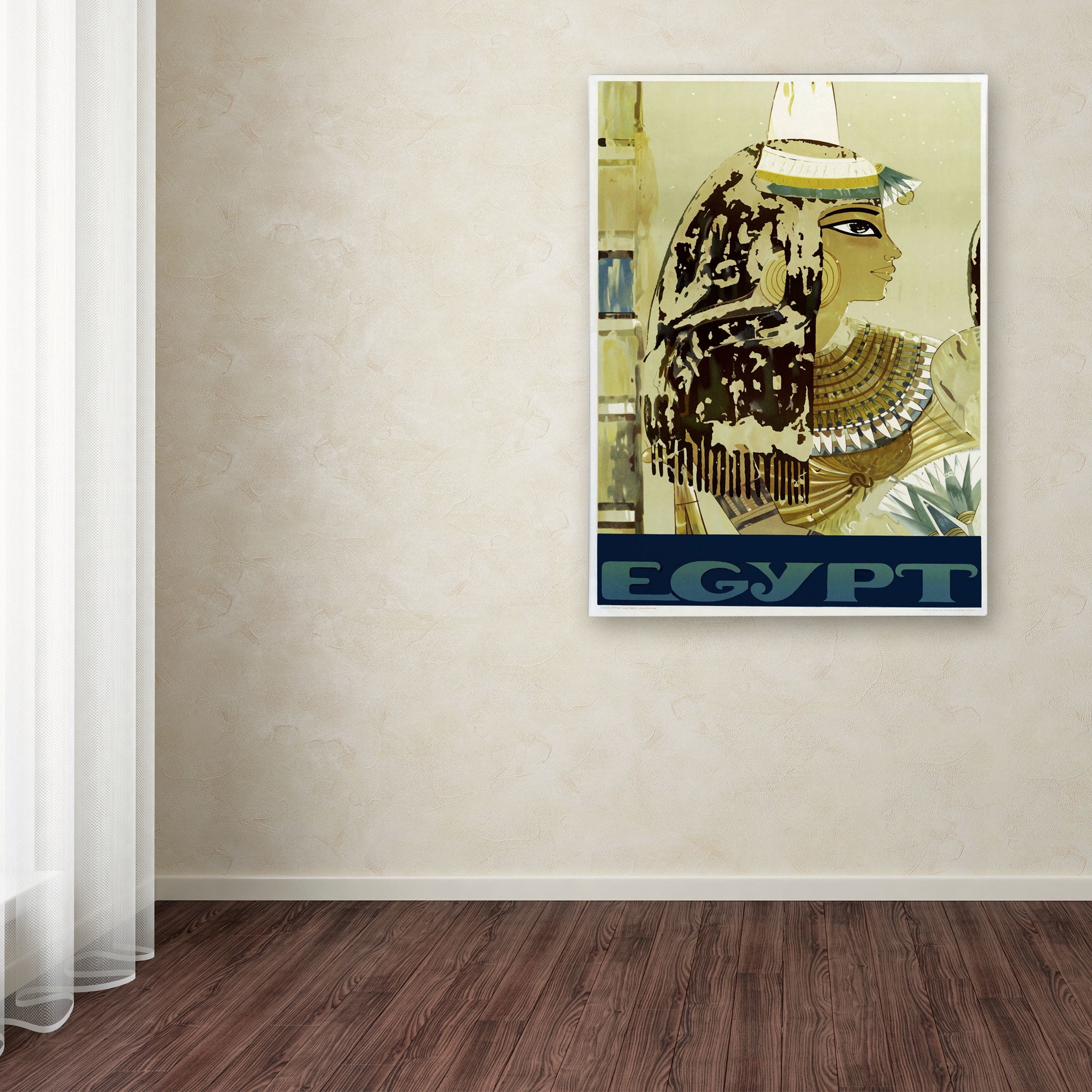 Vintage Apple Collection 'Visit Egypt Cleopatra' Canvas Art