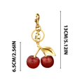 thumbnail image 3 of Steadline Cherry Themed Keychain Bag Charm Pendant Accessory for Keys Backpacks Purses Stylish Decorative Gift Idea Durable Material Everyday Carry, 3 of 5