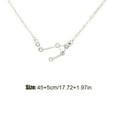 thumbnail image 4 of pitrice Ins Constellations Theme Friendship Necklace Rhinestone Comfortable Delicate with Display Card Pendant for Lover Festival Gifts Libra Silver, 4 of 6
