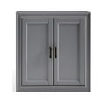 thumbnail image 2 of HomeStock City Sleek Bathroom Wall Cabinet With Craftsman Style Doors, Wall Mounting, Indoor Furniture, 26"H x 23.75"W x 8"D, Vintage Gray, 2 of 10