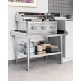 thumbnail image 6 of Stainless Steel Equipment Stand 28" x 24" with Undershelf, [NSF Certified][Heavy Duty] Stand Grill Table, Commercial Prep &amp; Work Table for Home, Restaurant, Hotel, 6 of 9