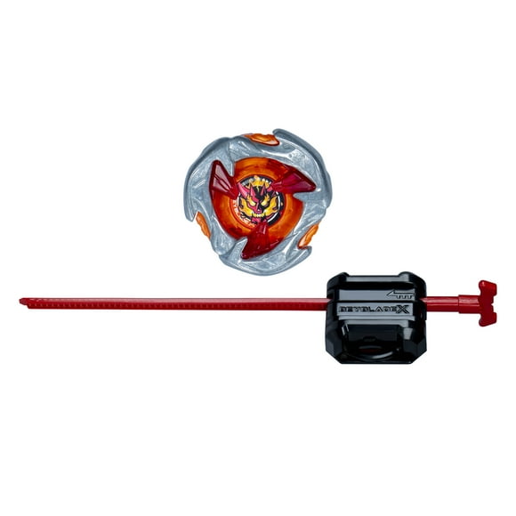 Beyblade X, Starter Pack Hammer Incendio 3-70H UX avec toupie et lanceur