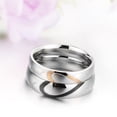 thumbnail image 2 of Anillos De Pareja Real Love Acero Inoxidable Y Titanio, 2 of 3