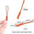 thumbnail image 2 of 12Pack Zipper Pull Replacement, Golf Bag Zipper Pull Replacement Tab for Backpack, Jackets, Pants, Boots, Coats, Luggage - Orange(Universal Extender) 08#- Orange 12pcs, 2 of 6