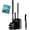 Black, variant on 3 in 1 Toilet Brush and Plunger Set with Crevice Cleaning Brush, Toilet Plunger and Brush Set with Extra Long Handle, Plungers for Bathroom Accessories, Toilet Plunger with Holder, Black