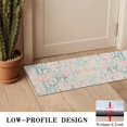 thumbnail image 3 of Pink Floral Pattern Door Rugs,Washable Non Slip Door Mats Indoor,Decorative Door Mats,Entry Mat Indoor for Entrance,Bedroom,Kitchen,Bathroom,16"x47", 3 of 6