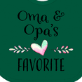 thumbnail image 4 of Inktastic Oma and Opa's Favorite- Heart Grandchild Boys or Girls Baby Bib, 4 of 4