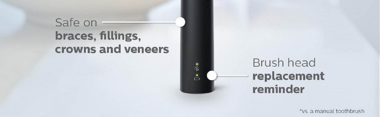 Philips Sonicare ProtectiveClean 4100 Brosse à Dents Électrique Rechargeable, Noir, HX6810/50 1 Brosse à dents électrique