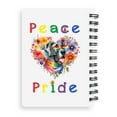 thumbnail image 2 of Peace Love Pride Great Dane with Rainbow Sunglasses LGBT LGBTQ+ Spiral Bound Journal Danes Dog Lover Gifts 5x7in Spiral Notebook - 01004, 2 of 5
