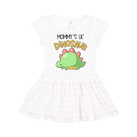 

Inktastic Mommy s Lil Dinosaur with Cute Stegosaurus Gift Toddler Girl Dress