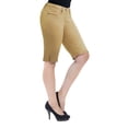 thumbnail image 2 of Hybrid & Company Womens 11.5 inch Inseam Butt Lift Stretch Bermuda City Shorts, 2 of 3