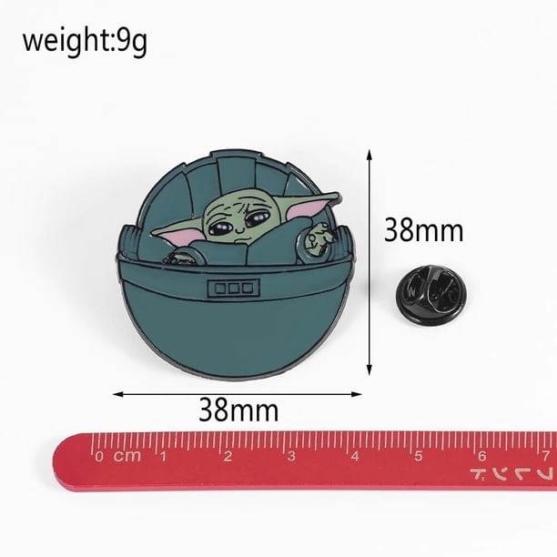Pin de solapa esmaltado de bebé Yoda, dibujos animados, película de Disney, Star Wars, maestro Yoda, insignia, broche, mochila, chaqueta, accesorios de joyería