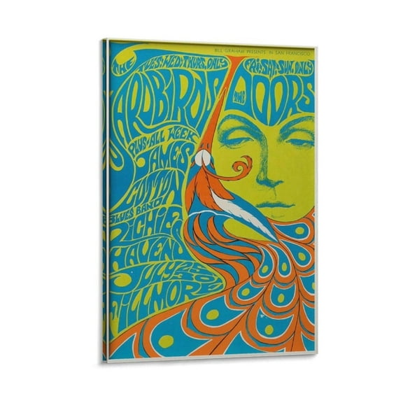 The Doors 1967 Canvas Poster Wall Decorative Art Painting Living Room Bedroom Decoration Gift