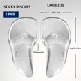 thumbnail image 2 of Adult Unisex Silicone Arch Insole To Support Flat Feet Anti-foot Pain Foot Protection High Heels Three-point Arch Insole L(40-44EU), 2 of 6