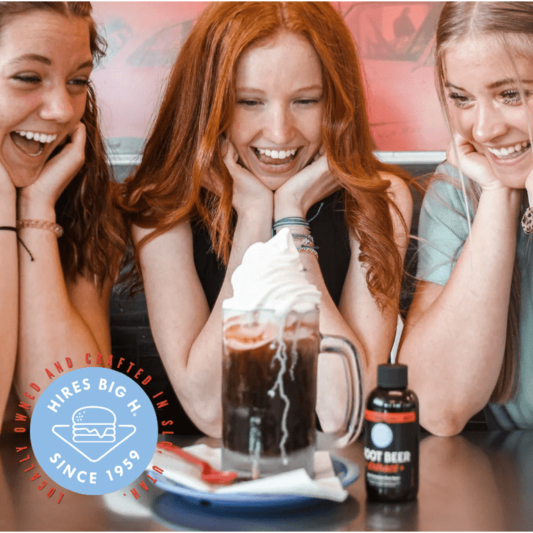 Hires ハイアーズ  ルートビア  ボトル Hires Big H Root Beer Extract, Root Beer Soda and Dessert