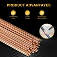 thumbnail image 3 of 40 Pcs Copper Brazing Rods Brass Brazing Rods for Air Conditioning, Refrigeration, Electrical Machines HVAC,40 pcs * hvac solder, 3 of 6