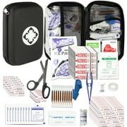 First Aid Kit Emergency Kit Camping Essentials Car-Home Black First-Aid Bag - 277 Piece Emergency Supplies Hiking First Aid Kit for Backpack Survival Kits for Disaster Preparedness YIDERBO