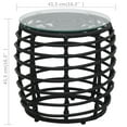 thumbnail image 2 of vidaXL Patio Bistro Set 3 Piece Round Table Patio Conversation Set Poly Rattan, 2 of 7