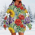 thumbnail image 2 of QASIEATN Hoodie Dress for Women Slim Casual Long Sleeve High Waist Pullover Bodycon Sweatshirt Dresses Clothing, 2 of 4