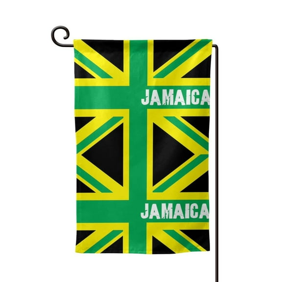 Jamaica Jamaican Kingdom Flag Garden Flag Double Sided Small Flag Yard Home Decorative Flags Banner 12.5 x 18 Inch Square
